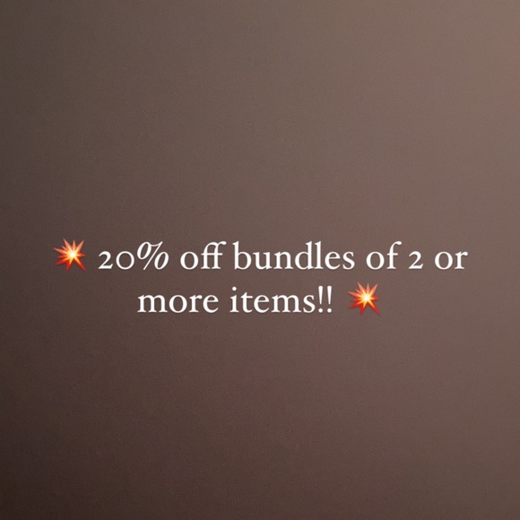 💥 20% OFF EVERY BUNDLE OF 2 OR MORE ITEMS 💥 - Picture 1 of 1